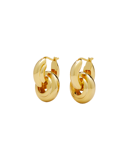 Veronica Beard | Interlocking Hoop Earring Gold