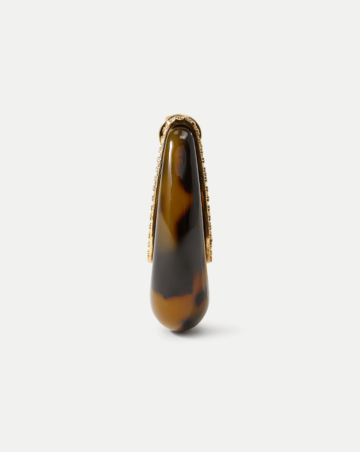 Veronica Beard | Resin J-Hoop Earring in Tortoise Tortoise