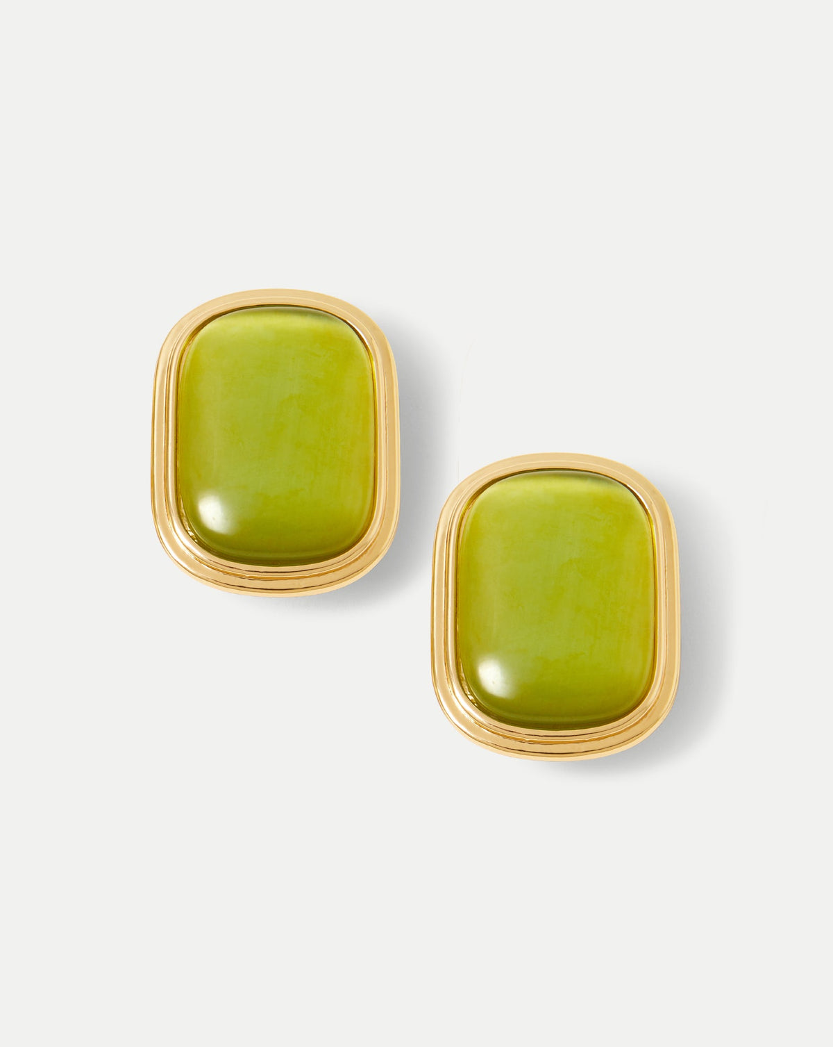 Veronica Beard | Cat’s Eye Stone Earring in Light Pistachio Light Pistachio