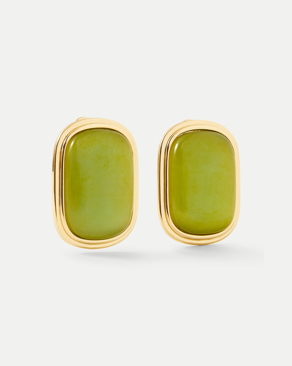 Veronica Beard | Cat’s Eye Stone Earring in Light Pistachio Light Pistachio