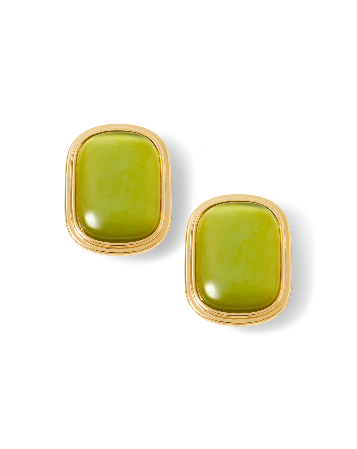 Veronica Beard | Cat’s Eye Stone Earring in Light Pistachio Light Pistachio