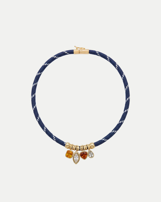 Veronica Beard | Paracord Charm Necklace in Navy Navy