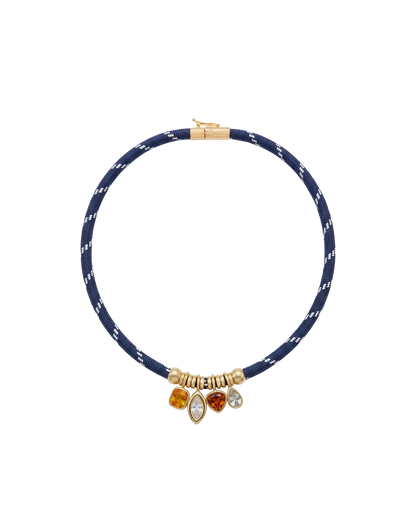 Veronica Beard | Paracord Charm Necklace in Navy Navy