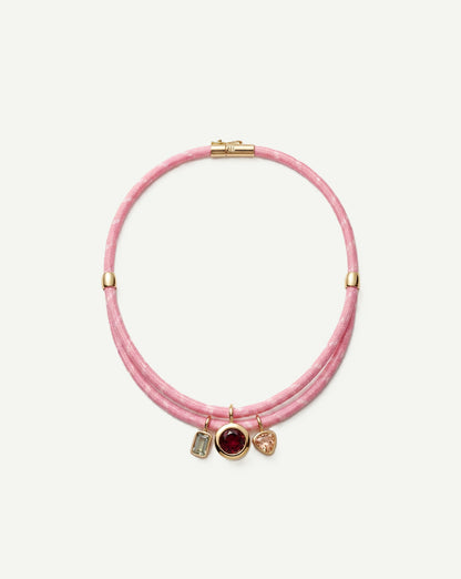 Veronica Beard | Paracord Charm Necklace in Pink Pink