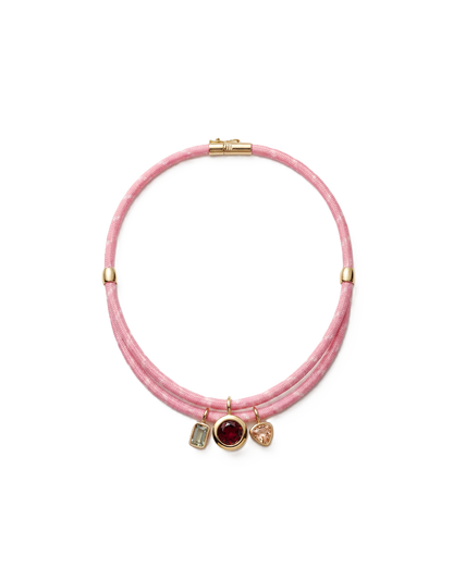 Veronica Beard | Paracord Charm Necklace in Pink Pink