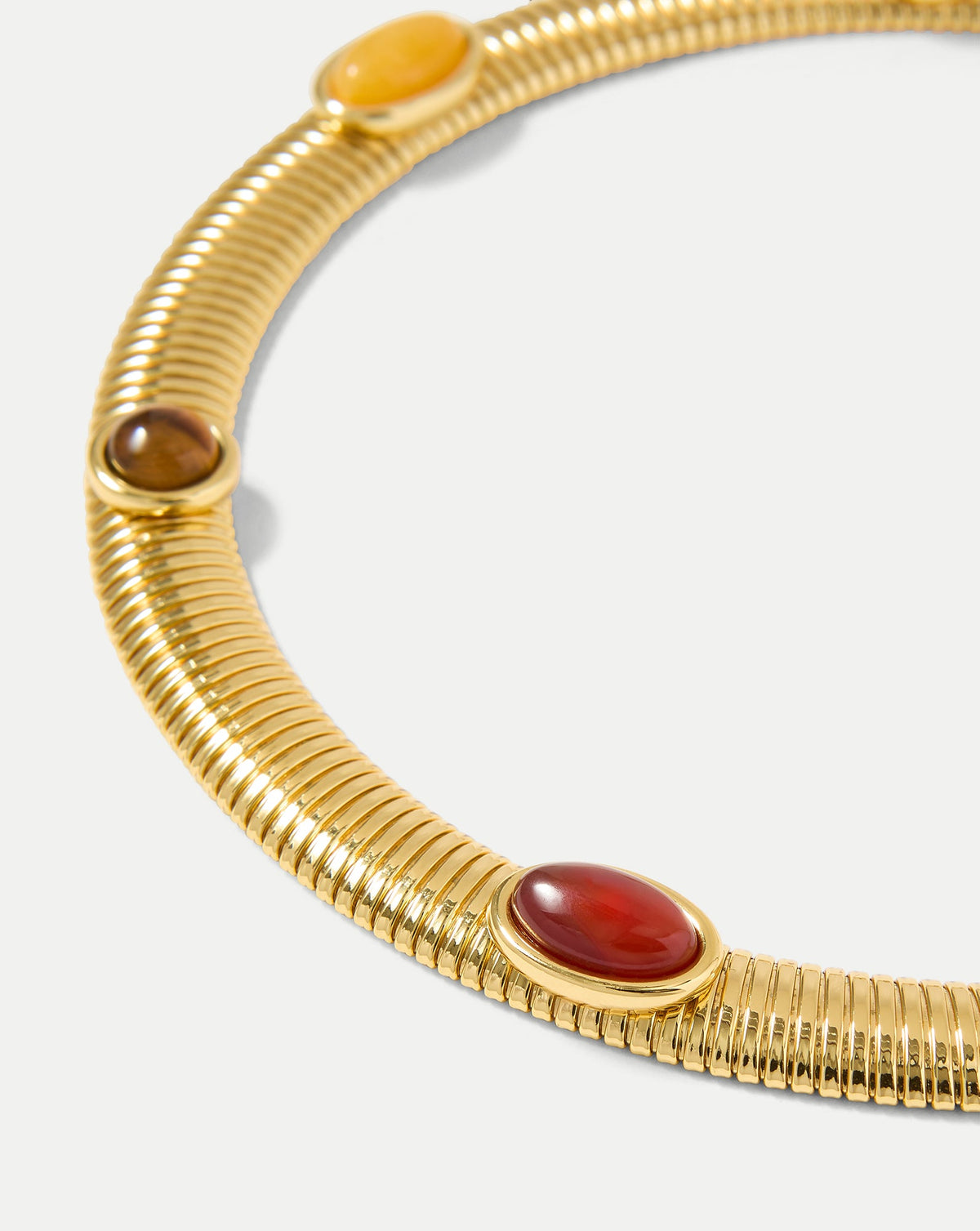 Veronica Beard | Embellished Tubogas Collar Necklace in Gold Multi Gold Multi