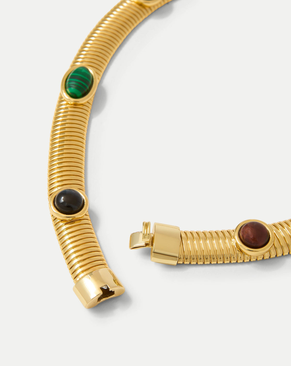 Veronica Beard | Embellished Tubogas Collar Necklace in Gold Multi Gold Multi