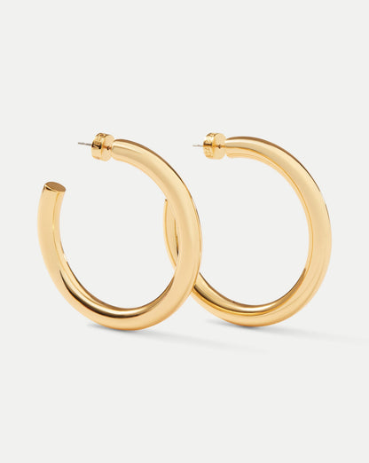 Veronica Beard | Large Everyday Hoop in Gold Gold
