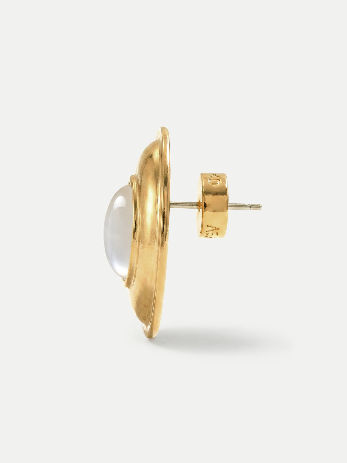 Veronica Beard | Cat’s Eye Cabochon Earring in Gold Gold