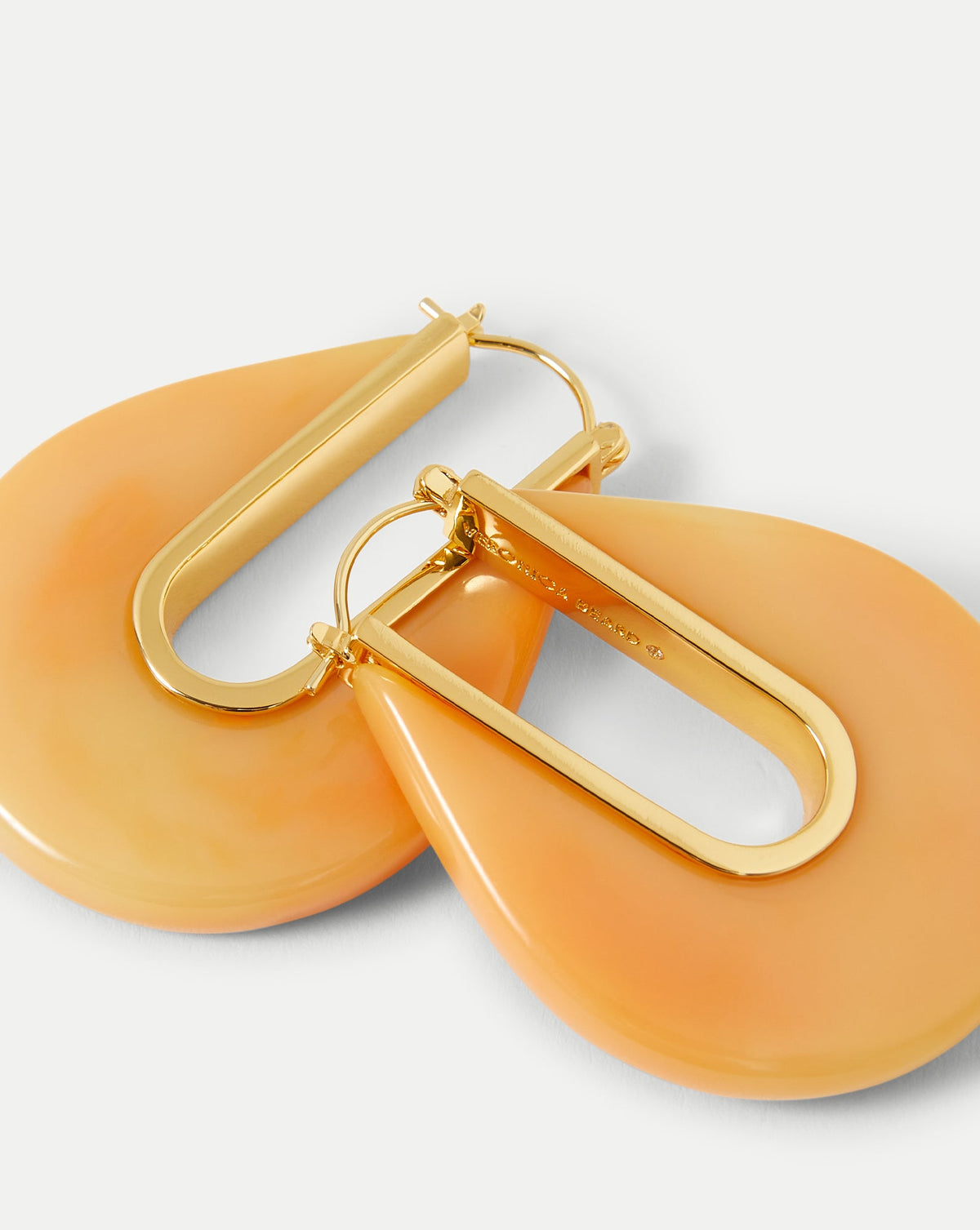Veronica Beard | Resin Drop Hoop Earring in Sherbert Sherbert