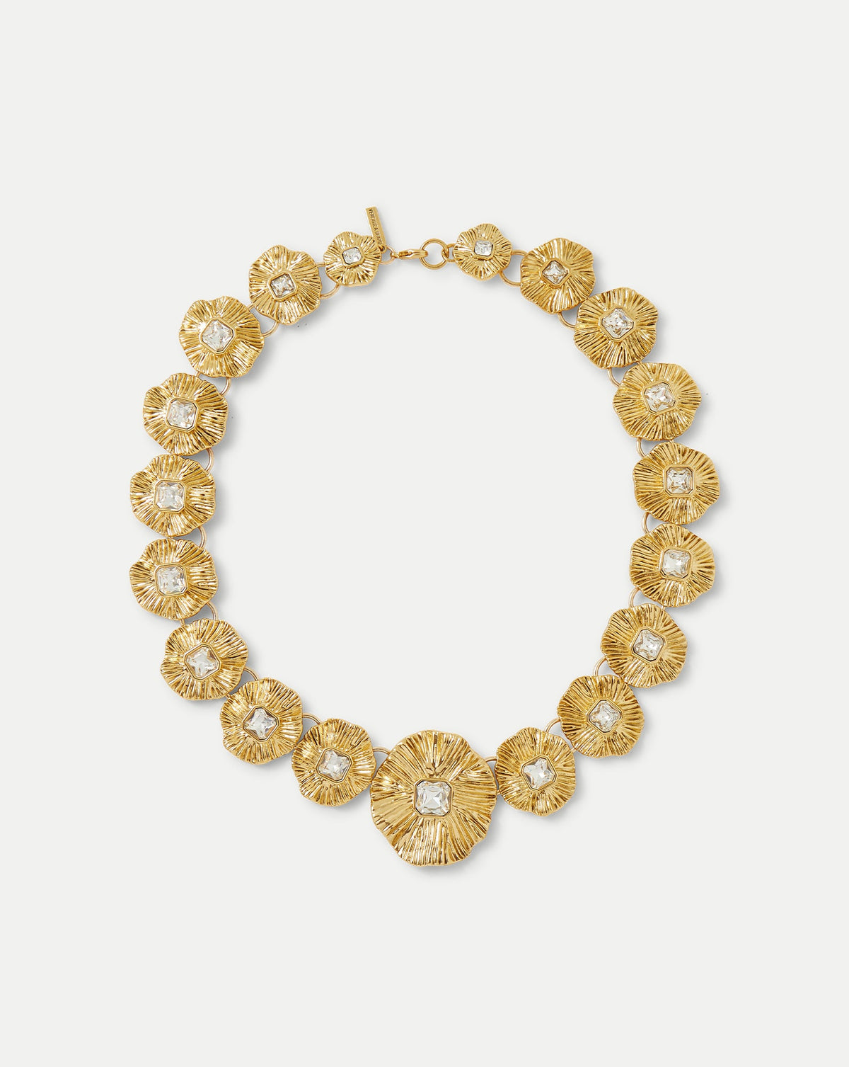 Veronica Beard | Gold Floral Statement Necklace in Gold Gold