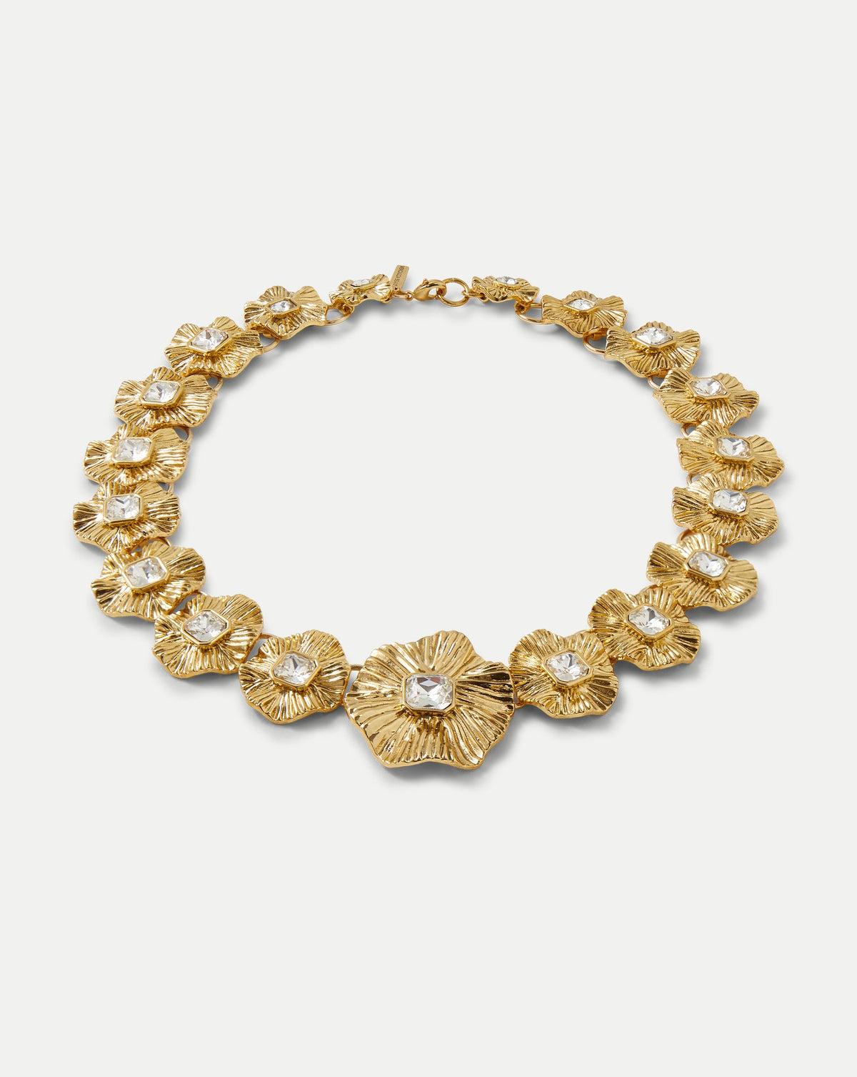 Veronica Beard | Gold Floral Statement Necklace in Gold Gold