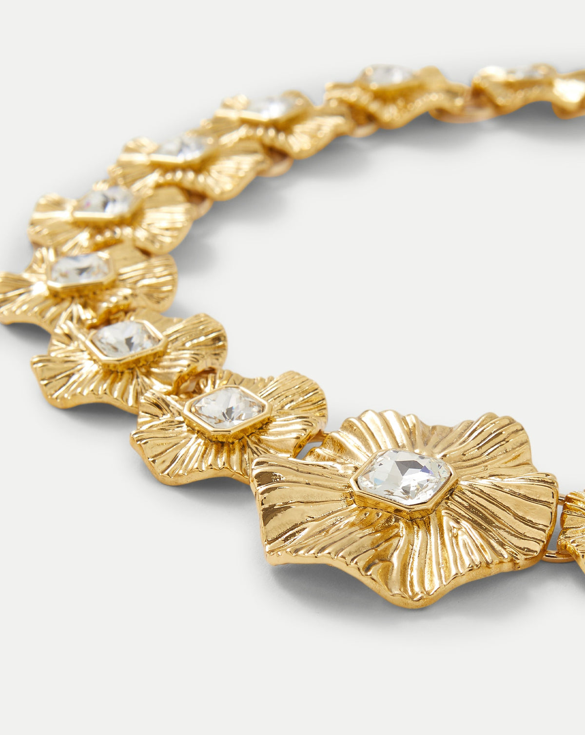 Veronica Beard | Gold Floral Statement Necklace in Gold Gold