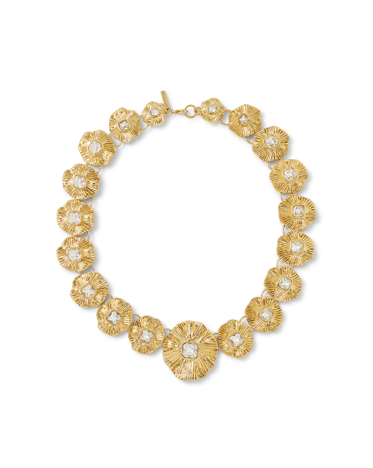 Veronica Beard | Gold Floral Statement Necklace in Gold Gold