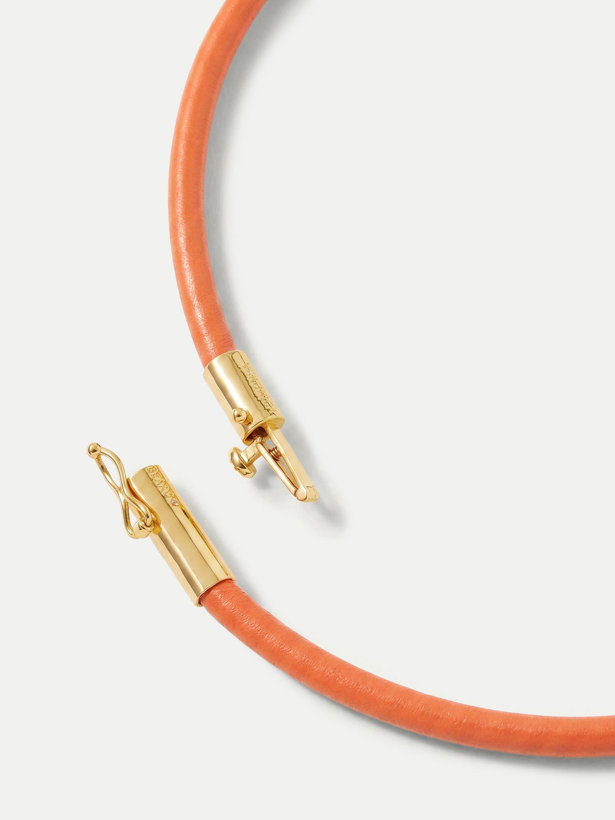 Veronica Beard | Tiger’s Eye Leather Cord Necklace in Brown Orange/Brown