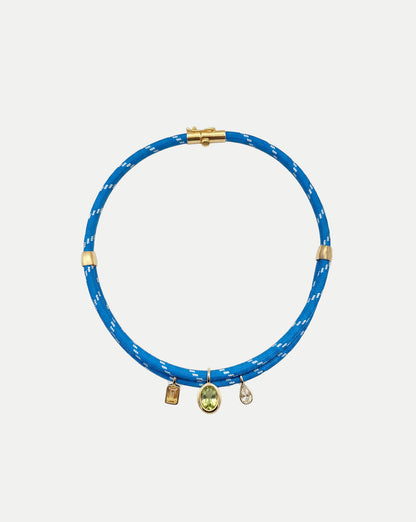 Veronica Beard | Paracord Charm Necklace in Light Blue Light Blue