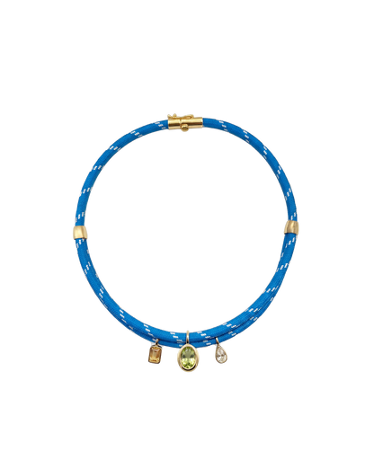 Veronica Beard | Paracord Charm Necklace in Light Blue Light Blue