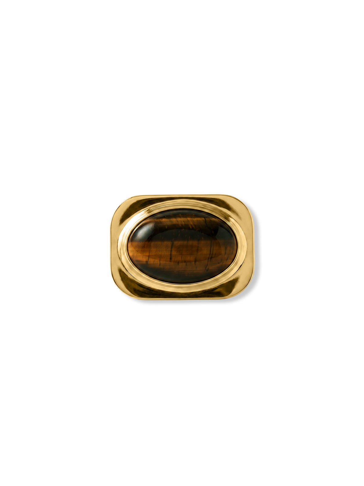 Veronica Beard | Tiger’s Eye Scarf Ring in Gold/Brown Gold/Brown