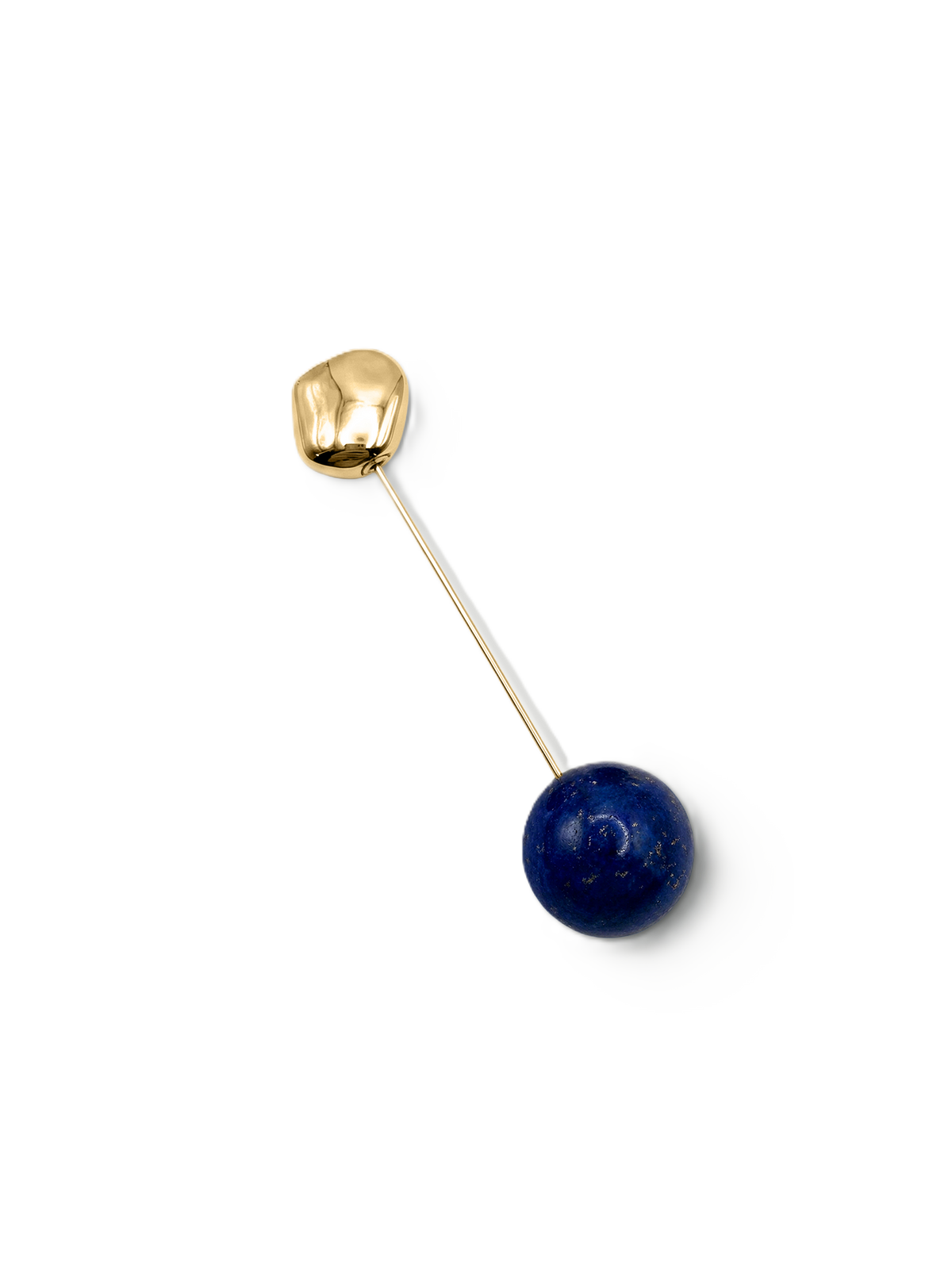 Veronica Beard | Lapis Pin Brooch in Gold/Navy Gold/Navy