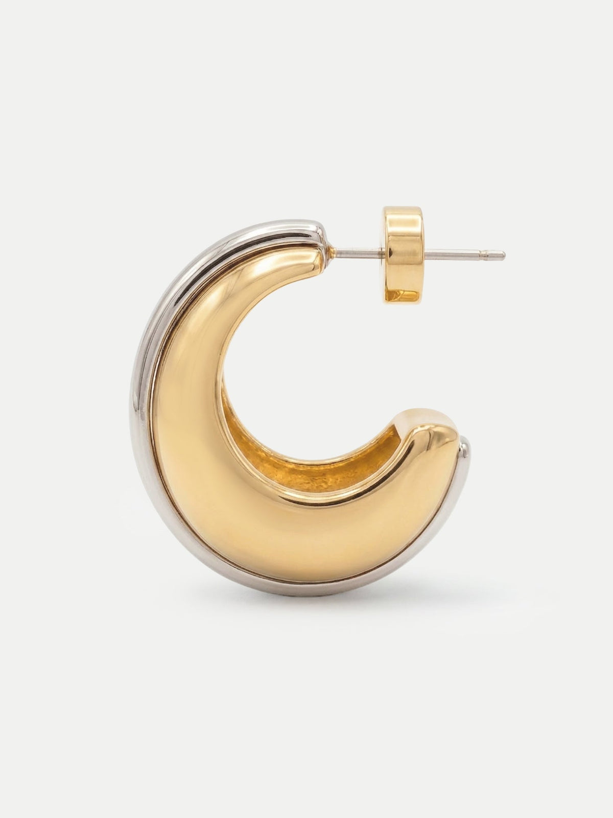 Veronica Beard | Two-Tone Hoop Earring in Gold/Silver Gold/Silver