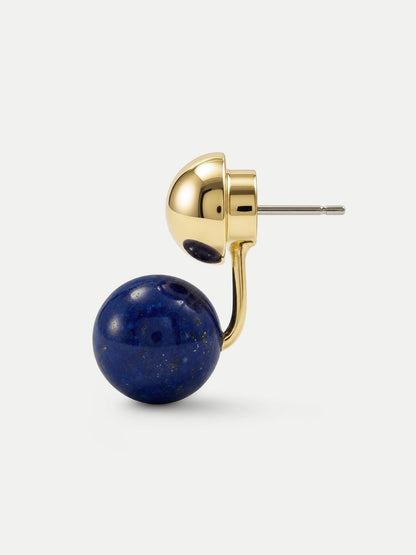 Veronica Beard | Lapis Drop Earring in Gold/Navy Gold/Navy
