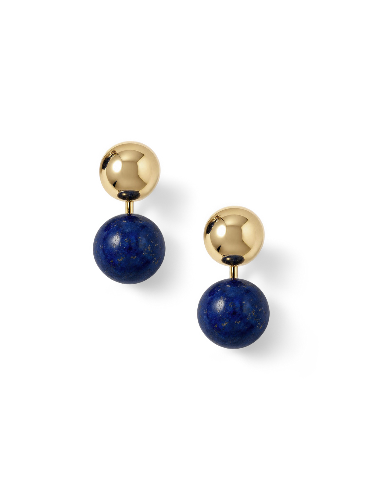 Veronica Beard | Lapis Drop Earring in Gold/Navy Gold/Navy