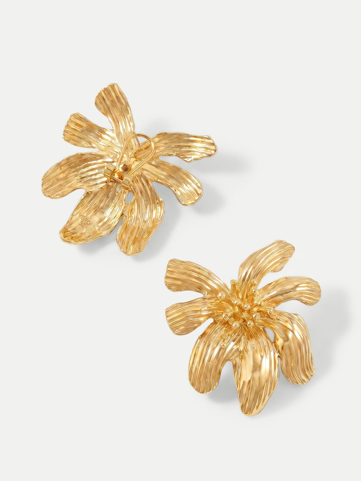 Veronica Beard | Flower Statement Earring in Gold Gold