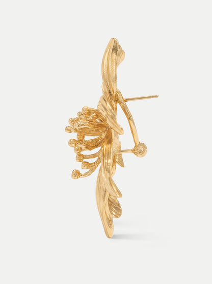 Veronica Beard | Flower Statement Earring in Gold Gold