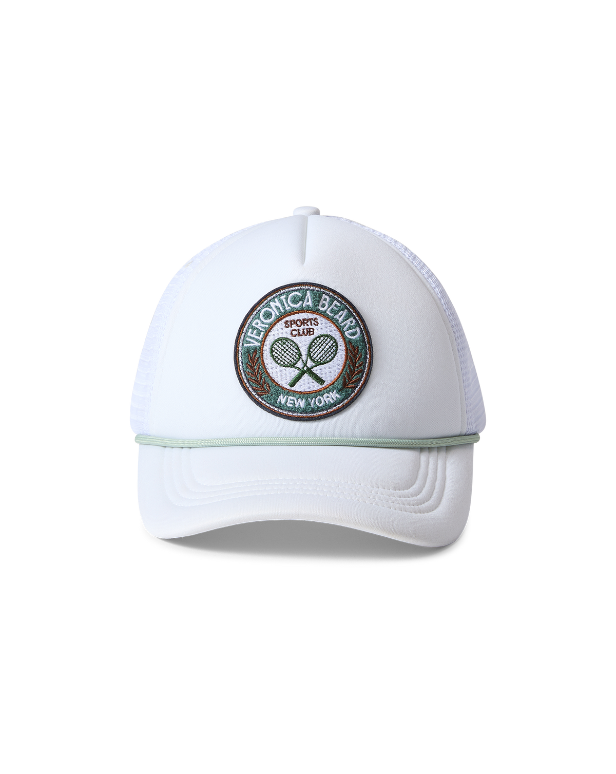 Veronica Beard | Veronica Beard Sports Club Trucker Hat in White/Green White/Green