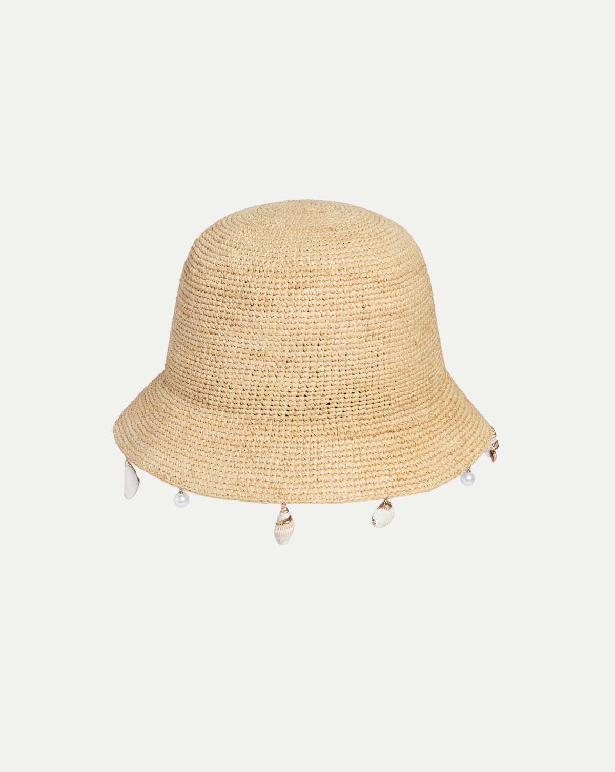 Veronica Beard | Le Bop Shell Raffia Hat in Tan Tan