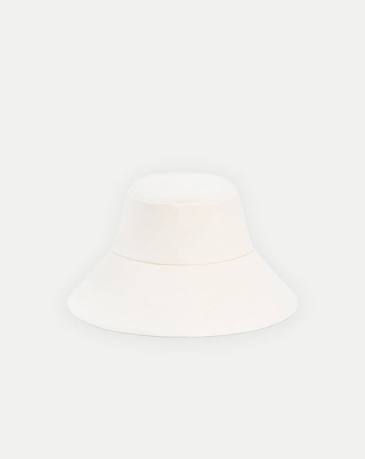 Veronica Beard | Walker Cotton Bucket Hat in Off-White Off-White