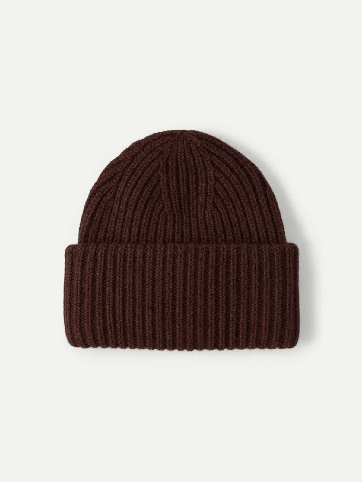 Veronica Beard | Wool-Cashmere Beanie in Dark Brown Espresso