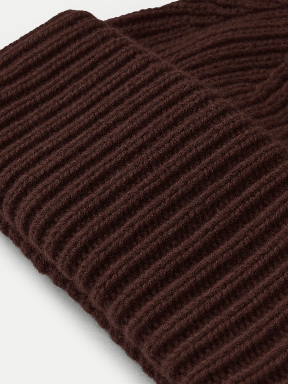 Veronica Beard | Wool-Cashmere Beanie in Dark Brown Espresso