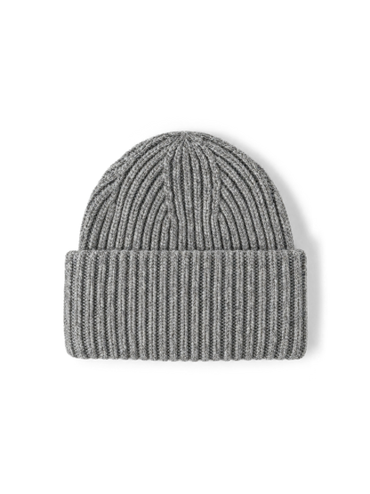 Veronica Beard | Wool-Cashmere Beanie in Medium Heather Grey Medium Heather Grey