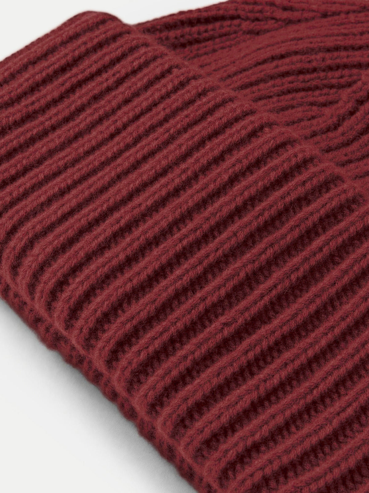 Veronica Beard | Wool-Cashmere Beanie in Burgundy Burgundy
