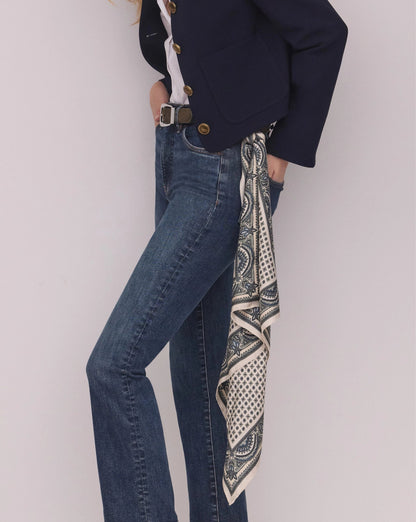 Veronica Beard | Sava Silk-Blend Scarf in Ecru Multi Ecru Multi