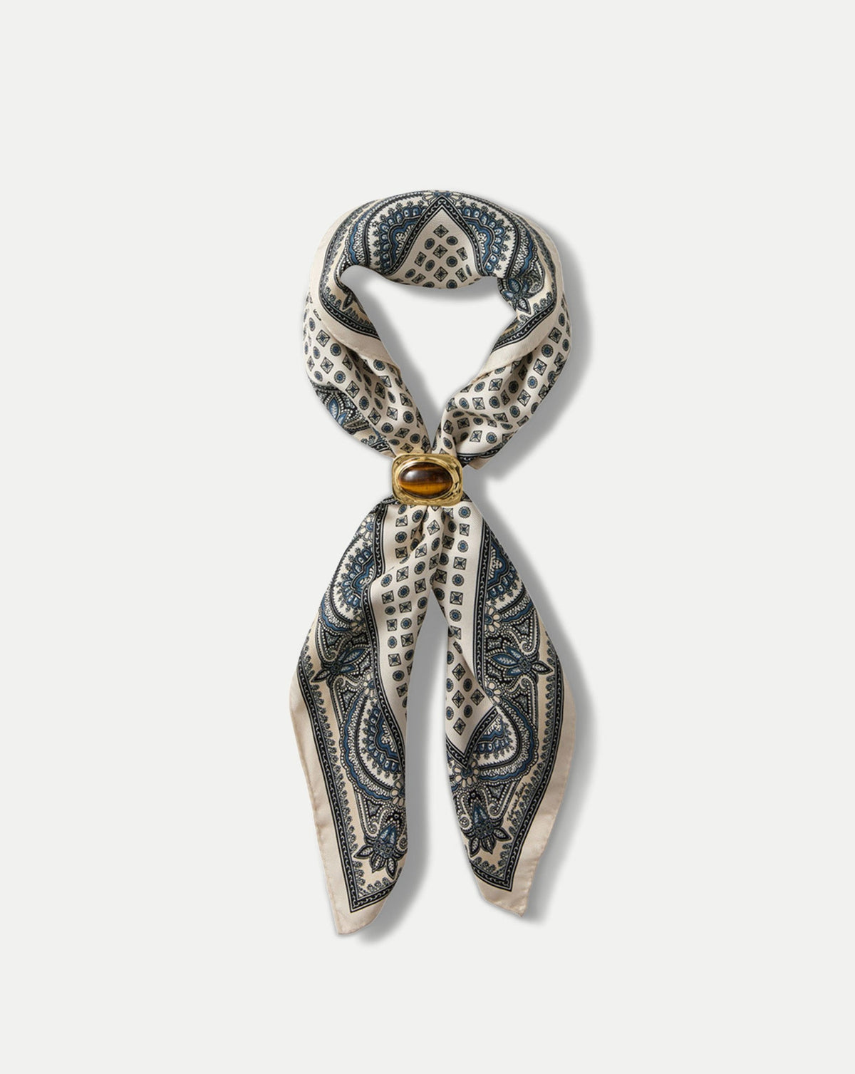 Veronica Beard | Sava Silk-Blend Scarf in Ecru Multi Ecru Multi