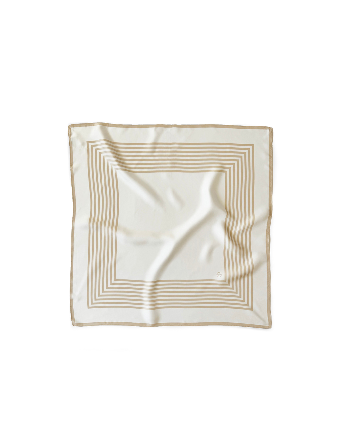Veronica Beard | Silk Striped Scarf in White Sand White Sand