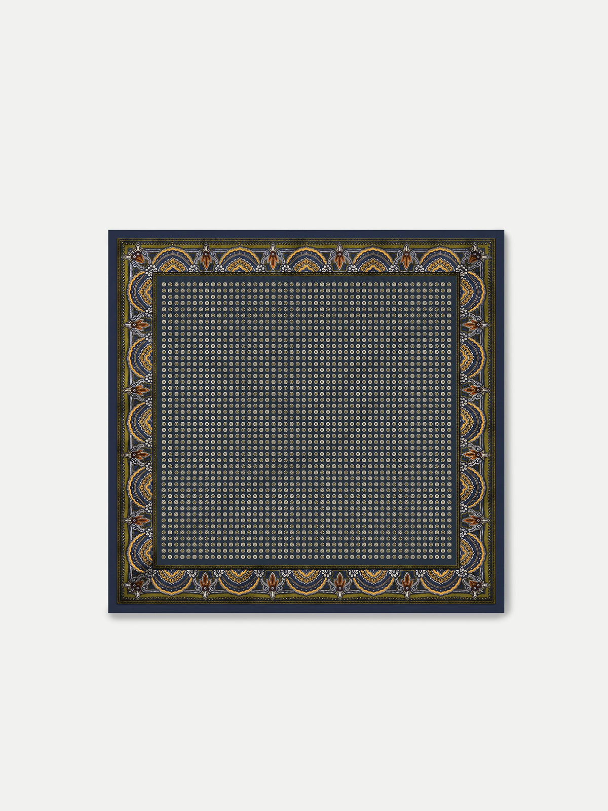 Veronica Beard | Sava Silk-Blend Scarf in Heritage Navy Multi Heritage Navy Multi