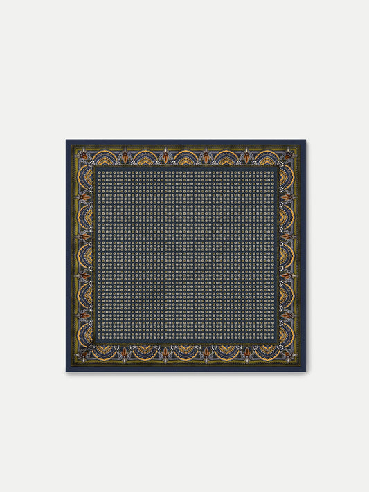 Veronica Beard | Sava Silk-Blend Scarf in Heritage Navy Multi Heritage Navy Multi