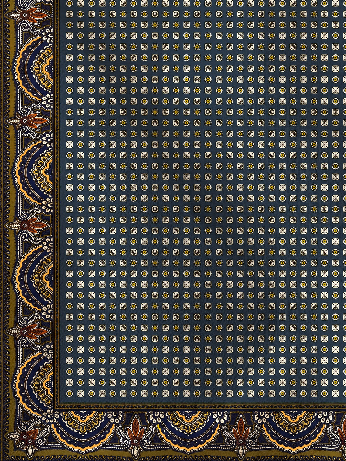 Veronica Beard | Sava Silk-Blend Scarf in Heritage Navy Multi Heritage Navy Multi