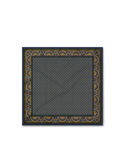 Veronica Beard | Sava Silk-Blend Scarf in Heritage Navy Multi Heritage Navy Multi