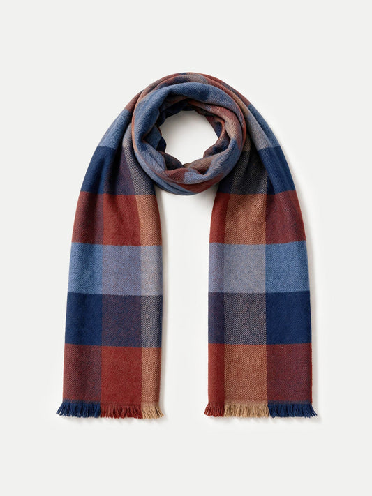 Veronica Beard | Veronica Beard Wool Scarf in Burgundy Multi Burgundy Multi