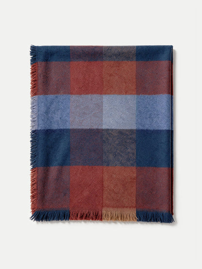 Veronica Beard | Veronica Beard Wool Scarf in Burgundy Multi Burgundy Multi