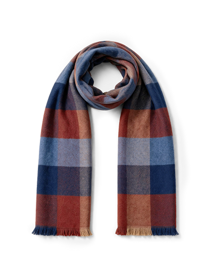Veronica Beard | Veronica Beard Wool Scarf in Burgundy Multi Burgundy Multi