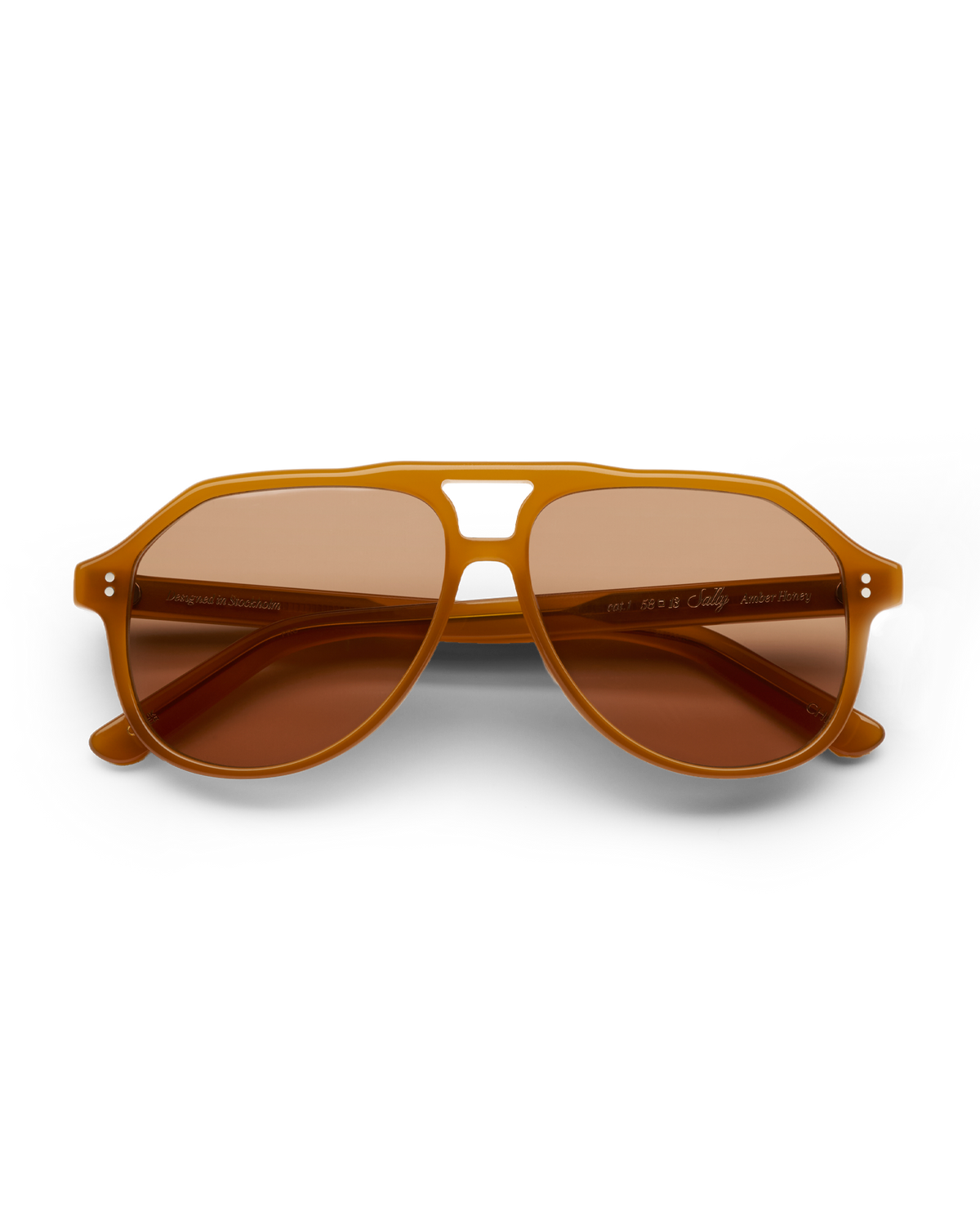 Veronica Beard | Sally Aviator Sunglasses in Orange/Brown Orange/Brown
