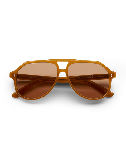 Veronica Beard | Sally Aviator Sunglasses in Orange/Brown Orange/Brown