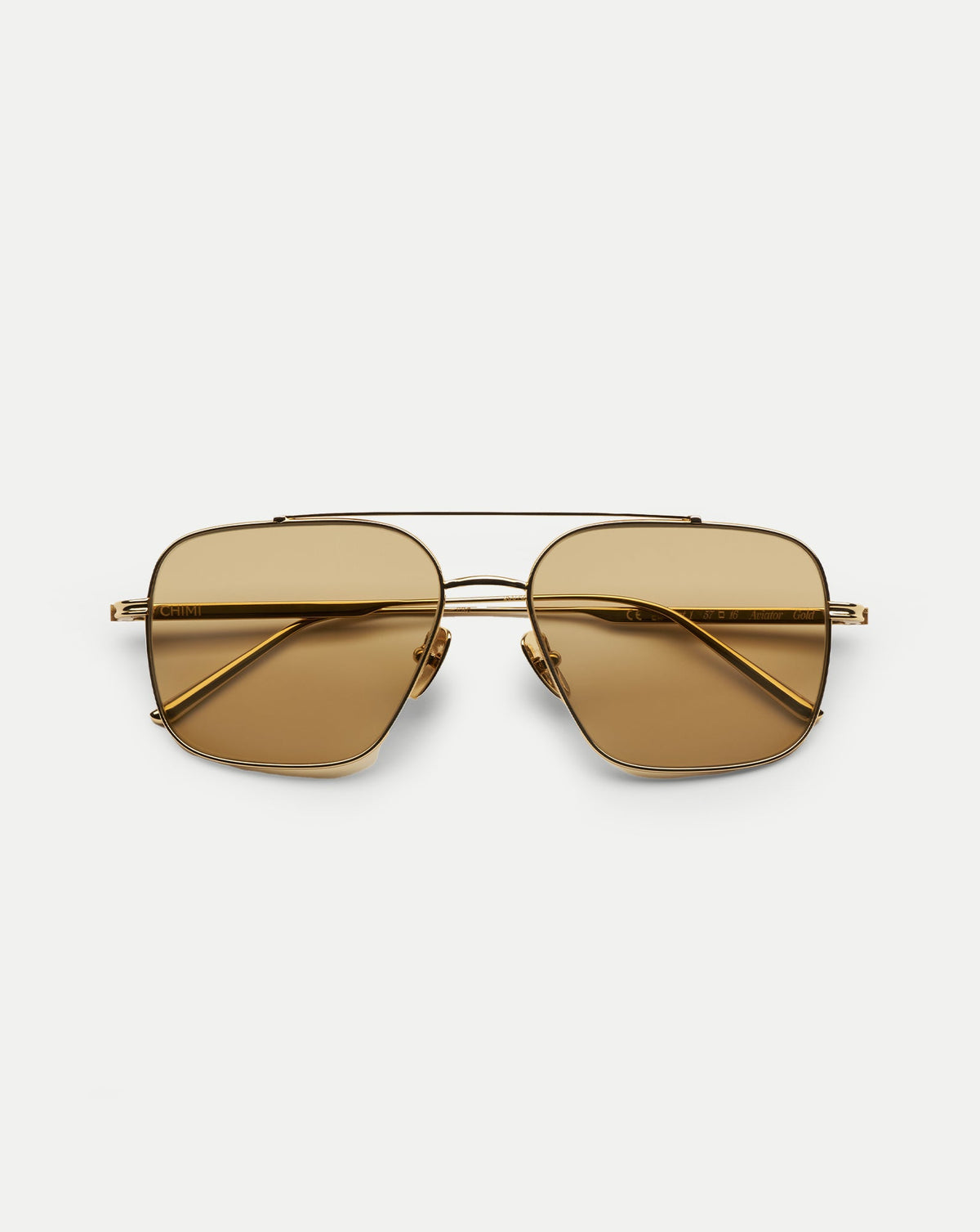 Veronica Beard | CC Titan Aviator Sunglasses in Gold Gold