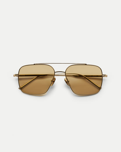 Veronica Beard | CC Titan Aviator Sunglasses in Gold Gold