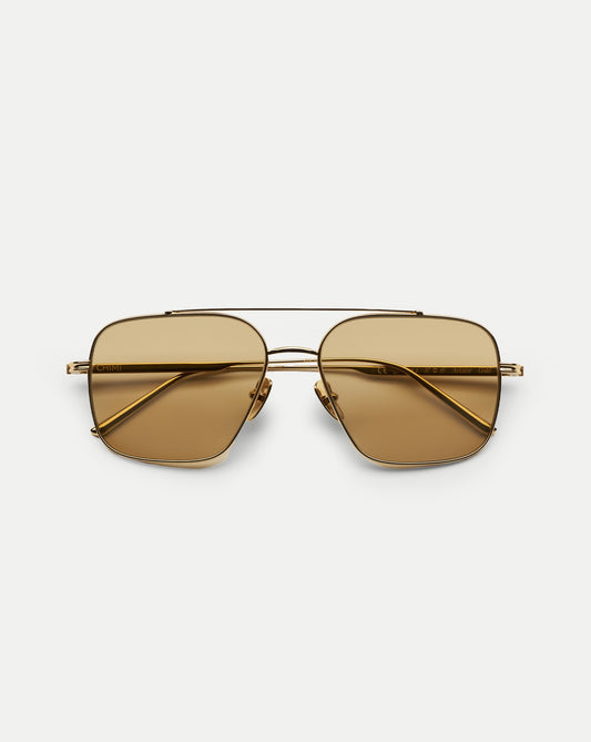 Veronica Beard | CC Titan Aviator Sunglasses in Gold Gold